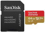 karta pami?ci SanDisk microSDXC 64GB Extreme 667x 100MB/s UHS-I U3 V30 A1 w sklepie internetowym Hurt.Com.pl