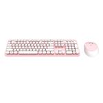Bezprzewodowy zestaw klawiatura + myszka MOFII Sweet 2.4G (Biało-Różowy) w sklepie internetowym Akces-Markt