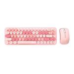 Bezprzewodowy zestaw klawiatura + myszka MOFII Bean 2.4G (Różowy) w sklepie internetowym Akces-Markt