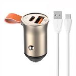 Ładowarka samochodowa LDNIO C509Q USB, USB-C 30W + kabel USB-C w sklepie internetowym Akces-Markt