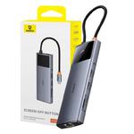 Hub 10w1 Baseus Metal Gleam II Series, USB-C do 1xHDMI, USB-A (10Gbps), USC-C, 2xUSB-A, Ethernet RJ45, karta SD/TF, mini-jack 3,5mm, USB-C(PD) w sklepie internetowym Akces-Markt