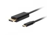 LANBERG KABEL USB-C(M)->DISPLAYPORT(M) 1M 4K 60HZ CZARNY CA-CMDP-10CU-0010-BK w sklepie internetowym Akces-Markt