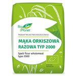 Mąka orkiszowa razowa typ 2000 bio 1 kg - bio planet w sklepie internetowym dobrazielarnia.pl