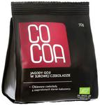 Jagody goji w surowej czekoladzie bio 70 g - cocoa w sklepie internetowym dobrazielarnia.pl