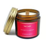 Świeca sojowa zapachowa z drewnianym knotem secret garden 120 ml - your candle w sklepie internetowym dobrazielarnia.pl