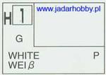 Mr.Hobby 001 (Gunze Sangyo) Aqueus Hobby Color Color - H1 WHITE w sklepie internetowym JadarHobby