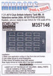Echelon M357146 Valentine Tank series Mirrors (Adhesive) (1:35) w sklepie internetowym JadarHobby