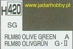 Mr.Hobby 420 (Gunze Sangyo) Aqueus Hobby Color Color - H420 RLM80 OLIVE GREEN w sklepie internetowym JadarHobby