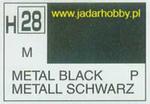 Mr.Hobby 028 (Gunze Sangyo) Aqueus Hobby Color Color - H28 METAL BLACK w sklepie internetowym JadarHobby