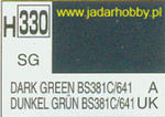 Mr.Hobby 330 (Gunze Sangyo) Aqueus Hobby Color Color - H330 DARK GREEN BS381C/641 w sklepie internetowym JadarHobby