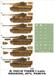 Montex K35018 # Tiger I Late (Dragon/Tamiya/AFV Club) (1/35) w sklepie internetowym JadarHobby