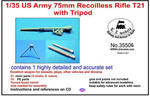 LZ Models 35506 - 1:35 75mm Recoilless Rifle T21 with Tripod w sklepie internetowym JadarHobby