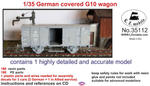 LZ Models 35112 - 1:35 German G10 Covered Wagon (na zamowienie/for order) w sklepie internetowym JadarHobby