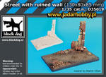 Black Dog D35019 Street with ruined wall base (na zamowienie/for order) w sklepie internetowym JadarHobby