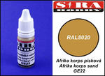Sira Hobby GE22 Afrika Korps Sand RAL8020 (Farba akrylowa 12ml) w sklepie internetowym JadarHobby