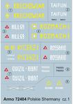 Armo 72404 - Polskie Shermany cz.1 (kalkomania 1/72) w sklepie internetowym JadarHobby