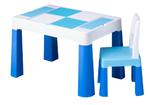 Komplet stolik + krzesełko niebieskie TEGA MULTIFUN w sklepie internetowym fikimiki24.pl
