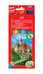 Kredki ołówkowe 12 kolorów z temperówka Faber Castell w sklepie internetowym Biurowe-szkolne.pl
