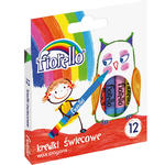 Kredki woskowe 12 kolorów Fiorello w sklepie internetowym Biurowe-szkolne.pl