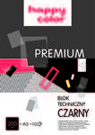 Blok techniczny A3 220g 10k czarny Happy-Color w sklepie internetowym Biurowe-szkolne.pl