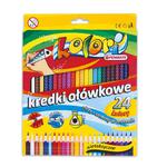 Kredki ołówkowe 24 kolorów z temperówką Penmate w sklepie internetowym Biurowe-szkolne.pl