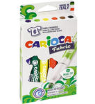 Flamastry do tkanin wodoodporne 6 kolorów Carioca w sklepie internetowym Biurowe-szkolne.pl