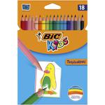 Kredki 18 kolorów Bic kids Tropicolors w sklepie internetowym Biurowe-szkolne.pl