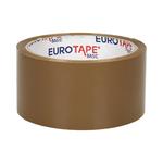 Taśma klejąca pakowa akrylowa 48m 50y brązowa euro tape w sklepie internetowym Biurowe-szkolne.pl