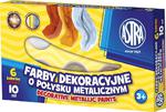 Farby plakatowe 6 kolorów 10ml metaliczne Astra w sklepie internetowym Biurowe-szkolne.pl