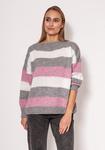 Sweter Damski Model SWE299 Grey/Pink/Ecru - MKM w sklepie internetowym Glam Boutique