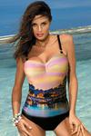 Jednoczęściowy strój kąpielowy Kostium Kąpielowy Model Valentina Nero-Mais M-439 Black/Yellow - Marko w sklepie internetowym Glam Boutique