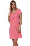 Koszulka nocna Koszula Nocna Model Dagna kr.r. Pink - Italian Fashion w sklepie internetowym Glam Boutique