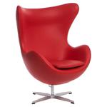 Fotel Jajo czerwona skóra 65 Premium w sklepie internetowym Meb24.pl