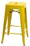Stołek barowy Paris 66cm żółty inspirowany Tolix w sklepie internetowym Meb24.pl