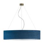 Elegancka lampa wisząca do salonu PORTO VELUR fi - 100 cm - kolor granatowy w sklepie internetowym Lysne.pl