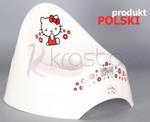 BIAŁY Nocnik GRAJĄCY HELLO KITTY nauka sikania w sklepie internetowym Krasta.pl