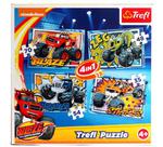 Trefl PUZZLE 4w1 BLAZE I JEGO PRZYJACIELE w sklepie internetowym Krasta.pl