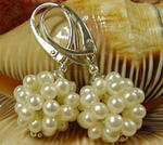 Piękne Perły Białe Kolczyki Srebro w sklepie internetowym ARANDE 