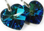Promocja Kryształy Serce 18mm Kolczyki Srebro Blue w sklepie internetowym ARANDE 