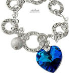Kryształy Bransoletka Crystalear Blue Srebro w sklepie internetowym ARANDE 