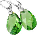 Kryształy Piękne Zielone Kolczyki Peridot Srebro w sklepie internetowym ARANDE 