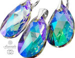 Nowość Kryształy Piękny Duży Komplet Paradise Shine 28mm Srebro w sklepie internetowym ARANDE 