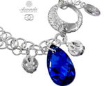 Kryształy Piękna Bransoletka Blue Comet Srebro w sklepie internetowym ARANDE 