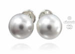 Promocja Perły Kryształy Kolczyki Srebro Certyfikat Białe w sklepie internetowym ARANDE 