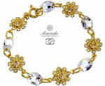Kryształy Piękna Bransoletka Crystal Feel Gold Złote Srebro w sklepie internetowym ARANDE 