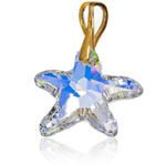 Kryształy Piękny Wisiorek Aurora Starfish Złote Srebro w sklepie internetowym ARANDE 