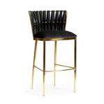 Hoker Glamour - krzesło barowe Hordia kolor czarny rozmiar L w sklepie internetowym nowe-meble.pl