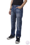 Męskie spodnie jeansy wycierane z prostą nogawką (VG1197) w sklepie internetowym Mercerie.pl