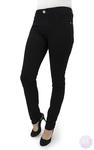 Elastyczne spodnie jeansy rurki czarne z wyższym stanem Miss RJ (YH3159) w sklepie internetowym Mercerie.pl