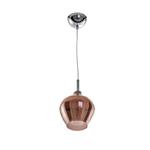 AZZARDO AZ3077 Amber Milano 1 (copper) 5901238430773 - Żarówki LED Gratis ! w sklepie internetowym Oswietlenielampy.com